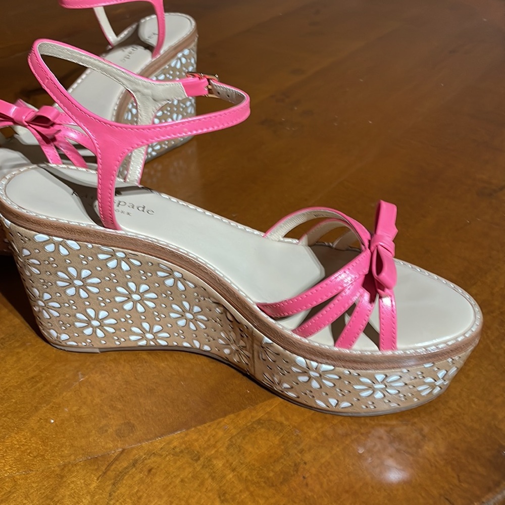 Kate Spade wedges pink - Picture 2 of 5